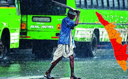 ജാഗ്രത വേണം, എട്ട് ജില്ലകളിൽ റെഡ് അലേർട്ട് ; നാളെ മുതൽ മഴയുടെ ശക്തി കുറയും