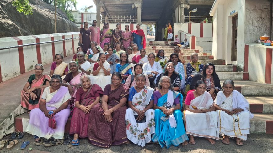 ഓർമ്മകൾ പുതുക്കി എഐഡബ്ല്യുസിയുടെ തണലിൽ ആ അമ്മമാർ വീണ്ടും കന്യാകുമാരി കണ്ടു.