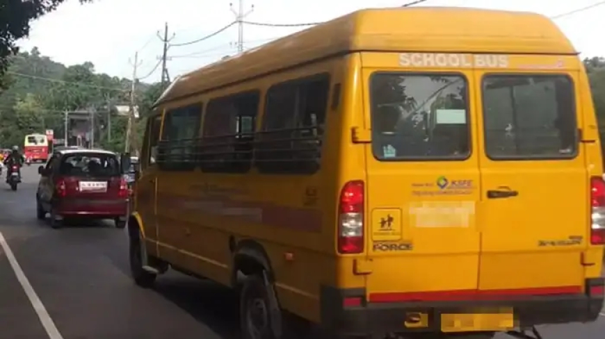 തിരുവനന്തപുരത്ത് സ്കൂൾ ബസ് വയലിലേക്ക് മറിഞ്ഞു; വിദ്യാർഥിക്ക് പരിക്ക്