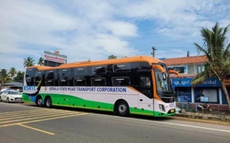 കെ.എസ്.ആർ.ടി.സിയുടെ പുതിയ വോൾവോ 9600 എസ്എൽഎക്സ് ബസ് പരീക്ഷണയാത്ര നടത്തി