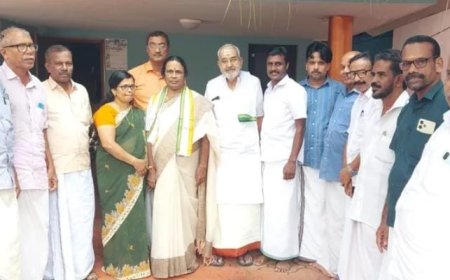 സിപിഎം മുൻ ഏരിയാ കമ്മിറ്റി അംഗം നളിനി സരോജം കോൺഗ്രസിൽ ചേർന്നു