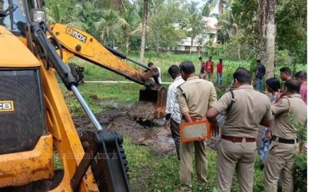 ഐഷ കൊലക്കേസ്: സെബാസ്റ്റ്യന്റെ വീട്ടിലെ കുളത്തില്‍ പോലീസിന്റെ പരിശോധന