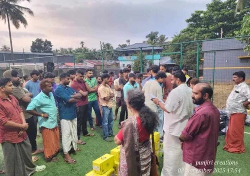 കരിമ്പ ഗ്രാമപഞ്ചായത്തിന്റെ സ്പോർട്സ് കൗൺസിലിൽ രജിസ്റ്റർ ചെയ്തിട്ടുള്ള 34 ക്ലബ്ബുകൾക്കുള്ള സ്പോർട്സ് കിറ്റുകൾ ഗ്രാമപഞ്ചായത്ത് പ്രസിഡന്റ് പി എസ് രാമചന്ദ്രൻ വിതരണം ചെയ്തു