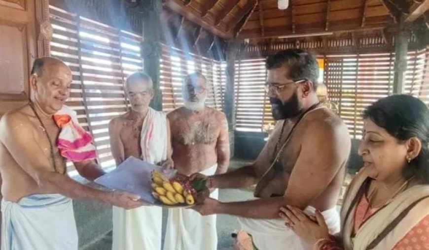തോട്ടുവാ ധന്വന്തരീഗ്രാമത്തിൽ ഭദ്രകാളീക്ഷേത്രമുയരും; ഭൂമിദാനം ചെയ്ത് പാഞ്ചക്കാട്ട് മഠത്തിൽ ജയശ്രീ ഗണപതി