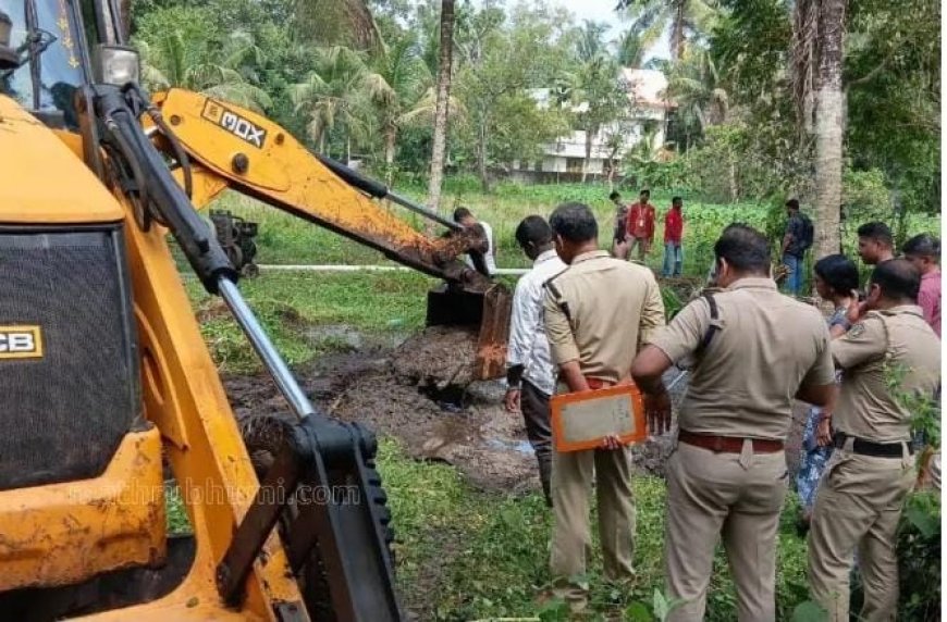 ഐഷ കൊലക്കേസ്: സെബാസ്റ്റ്യന്റെ വീട്ടിലെ കുളത്തില്‍ പോലീസിന്റെ പരിശോധന
