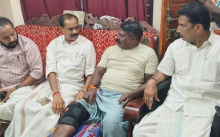 കുളത്തിൽ വീണ ബാലനെ രക്ഷിച്ച് ബി.ജെ.പി സ്ഥാനാർത്ഥി:രക്ഷാപ്രവർത്തനം തിരഞ്ഞെടുപ്പ് പ്രചാരണത്തിനിടെ