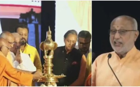 ​93-ാമത് ശിവഗിരി തീർത്ഥാടനം: ഡോ. ശശി തരൂരിന്റെ 'ശ്രീനാരായണ ഗുരു' പുസ്തകം ഉപരാഷ്ട്രപതി പ്രകാശനം ചെയ്തു