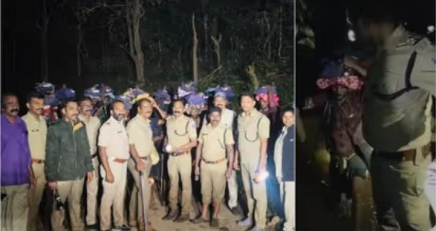 ഘോരവനത്തിൽ വഴിയറിയാതെ കുടുങ്ങി ശബരിമല തീർഥാടകർ, സംഘത്തിൽ കൊച്ചുകുട്ടിയും; മണിക്കൂറുകള്‍ നീണ്ട തിരച്ചിലിനൊടുവിൽ തിരികെയെത്തിച്ചു
