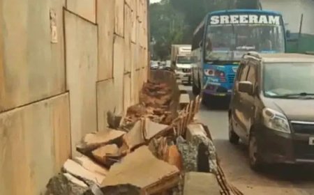 *കോഴിക്കോട് ദേശീയപാതയിൽ നിർമാണത്തിലിരുന്ന മതിലിന്റെ സ്ലാബ് തകർന്നുവീണ് അപകടം* 