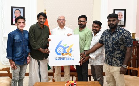 *പ്രസ് ക്ലബ് വജ്രജൂബിലി ലോഗോ ഗവര്‍ണര്‍ പ്രകാശനം ചെയ്തു*