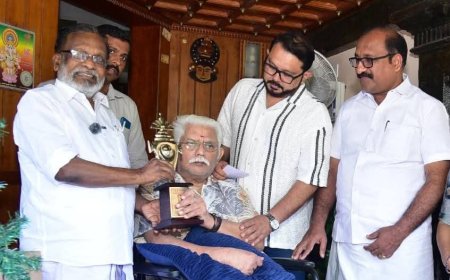 ഗാന്ധിഭവൻ ടി.പി. മാധവൻ നാഷണൽ അവാർഡ് ജഗതി ശ്രീകുമാറിന് സമ്മാനിച്ചു.