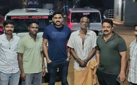 പത്തനാപുരത്ത് പൊലീസ് വാഹനം ഇടിച്ച്‌ തകര്‍ത്ത ഗുണ്ടാ നേതാവ് പിടിയില്‍: ഒളിവില്‍ കഴിഞ്ഞത് താടിയും മീശയും വെട്ടി വേഷം മാറി