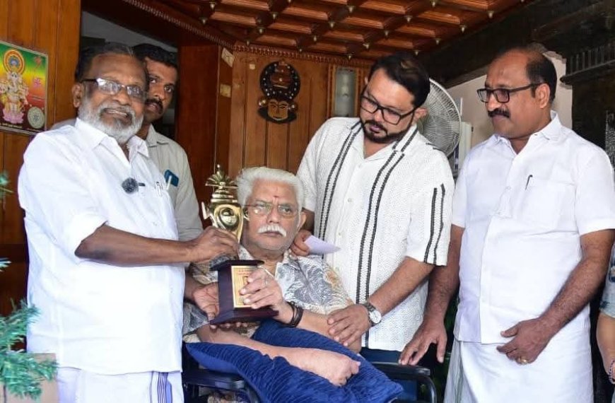 ഗാന്ധിഭവൻ ടി.പി. മാധവൻ നാഷണൽ അവാർഡ് ജഗതി ശ്രീകുമാറിന് സമ്മാനിച്ചു.