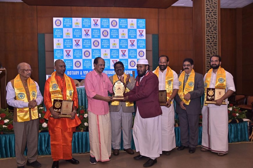 ഡോ. എം. അബ്ദുൽ കലാം മിസ്ബാഹി (വിഴിഞ്ഞം)**യ്ക്ക് “കർമരത് അവാർഡ്” നൽകി ആദരിച്ചു.