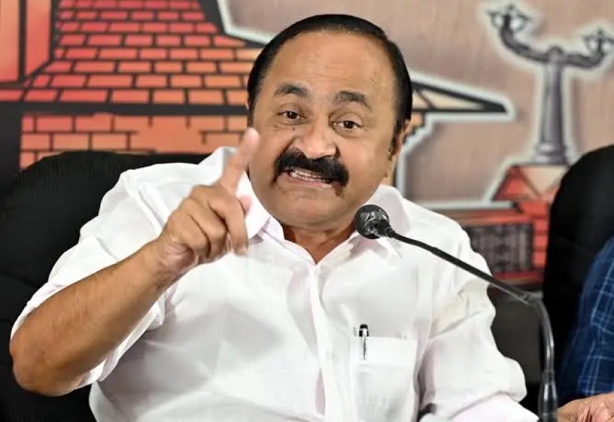 തീപ്പൊരി വീഴാൻ കാത്തിരിക്കുന്നവർക്ക് തീക്കൊള്ളി നൽകുന്ന നിലപാടാണ് സിപിഎമ്മിന്റേത്; മന്ത്രിയുടെ പ്രസ്താവന മുഖ്യമന്ത്രിയുടെ അറിവോടെയെന്ന് വിഡി സതീശൻ