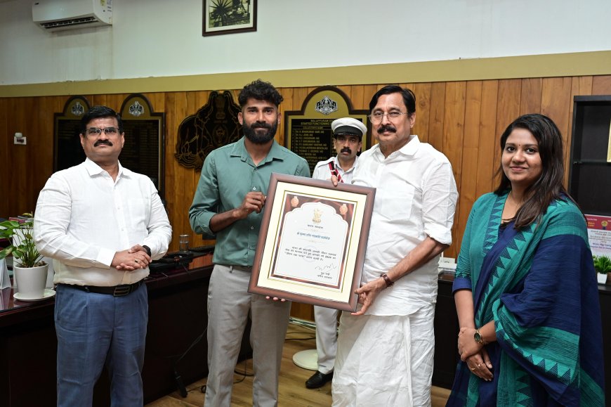 മരണവക്കില്‍ നിന്ന് യുവാവിന് പുതുജീവന്‍ നല്‍കിയ മുഹമ്മദ് ഹാഷിറിന്റെ ധീരതയ്ക്ക് ജീവന്‍ രക്ഷാ പതക് അവാര്‍ഡ്*