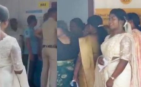 ആദ്യം വോട്ട്, പിന്നെ കല്യാണം! വിവാഹവേഷത്തില്‍ വോട്ട് ചെയ്ത് വധു