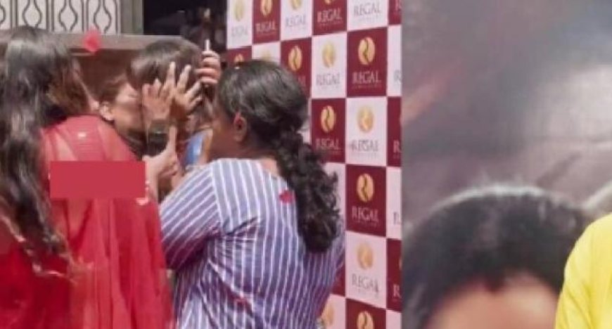 ഇതെന്തൊരു ആരാധന !മഞ്ജു വാര്യരെ കടന്നുപിടിച്ച് ചുംബിച്ച് യുവതി