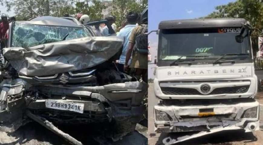 കർണാടകയിൽ കാറും ടിപ്പർ ലോറിയും കൂട്ടിയിടിച്ച് മൂന്ന് കോ‍ഴിക്കോട് സ്വദേശികള്‍ക്ക് ദാരുണാന്ത്യം