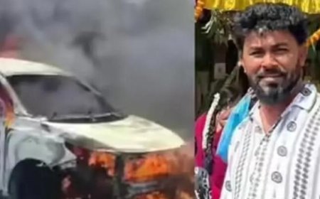ബെംഗളൂരുവിൽ യുവതിയെ കൊലപ്പെടുത്തി കാറിനുള്ളിലിട്ട് കത്തിച്ചു; പിന്നാലെ ആൺസുഹൃത്ത് റെയിൽവേ ട്രാക്കിൽ മരിച്ച നിലയിലും