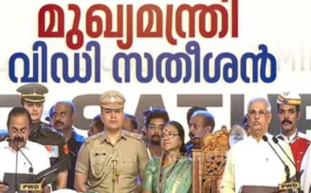 വടശ്ശേരി ദാമോദര മേനോന്‍ സതീശന്‍ എന്ന ഞാന്‍... ഒഴുകിയെത്തിയ ജനസാഗരത്തെ സാക്ഷി നിര്‍ത്തി കേരളത്തിന്റെ 13ാം മുഖ്യമന്ത്രിയായി വി.ഡി. സതീശന്‍ സത്യപ്രതിജ്ഞ ചൊല്ലി അധികാരമേറ്റു; ദൈവനാമത്തില്‍ സത്യവാചകം ചൊല്ലി സതീശന്‍; ആവേശം അലതല്ലിയ ചടങ്ങിന് സാക്ഷിയായി രാഹുല്‍ ഗാന്ധിയും മൂന്ന് കോണ്‍ഗ്രസ് മുഖ്യമന്ത്രിമാരും ദേശീയ നേതാക്കളും